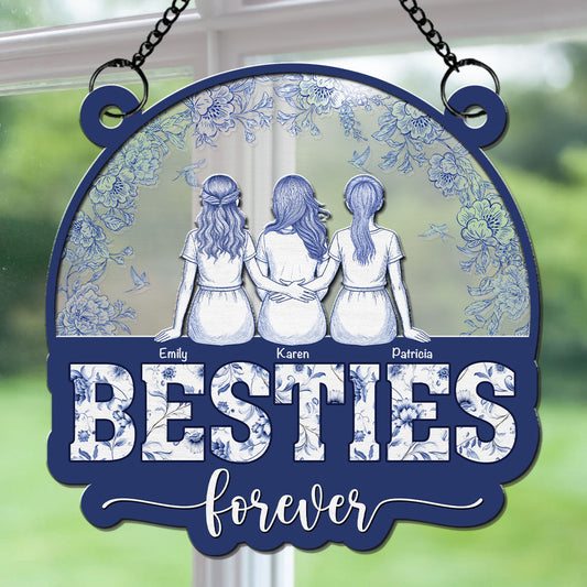 Forever Soul Bestie - Personalized Custom Suncatcher