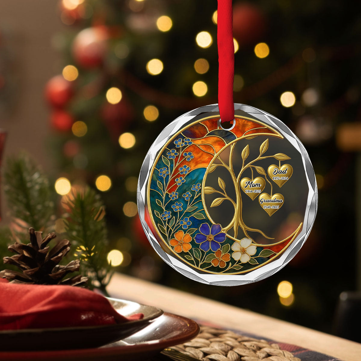 Miss You Everyday - Personalized Custom Glass Ornament