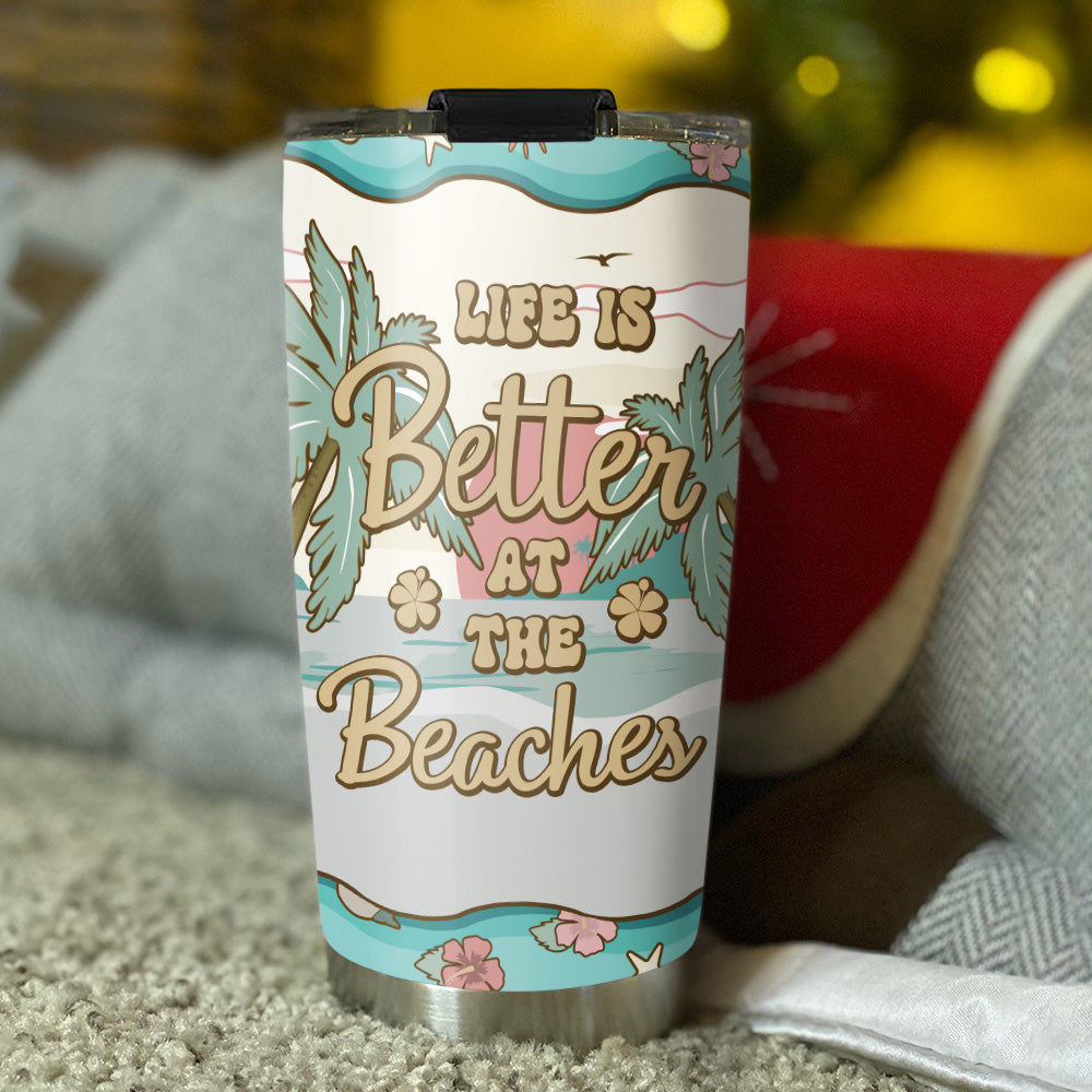 Hola Beaches Ver 2 - Personalized Custom Tumbler