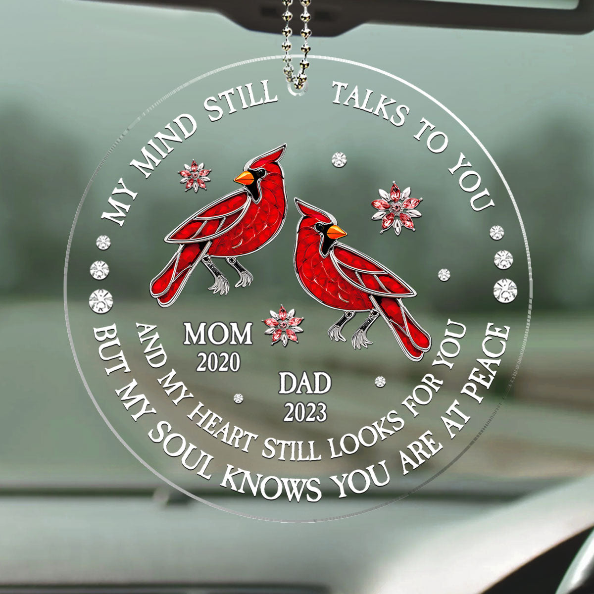 My Soul Knows You Are At Peace - Personalized Custom Car Ornament