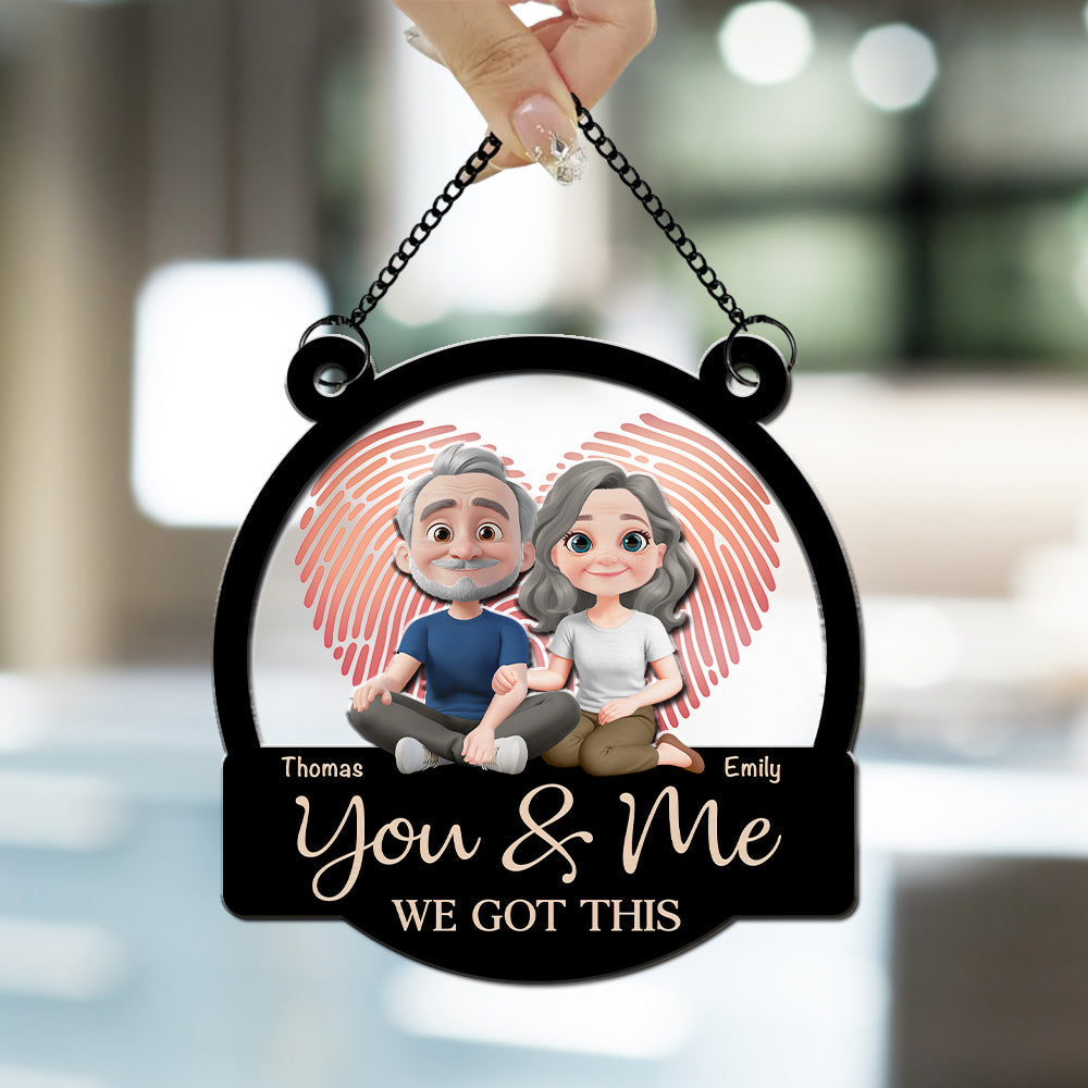 Annoying Each Other For Many Years - Personalized Custom Suncatcher