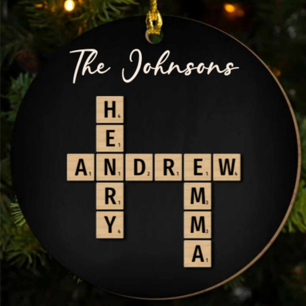 Our Family - Personalized Custom Freeshape 2-Layered Wood Ornament