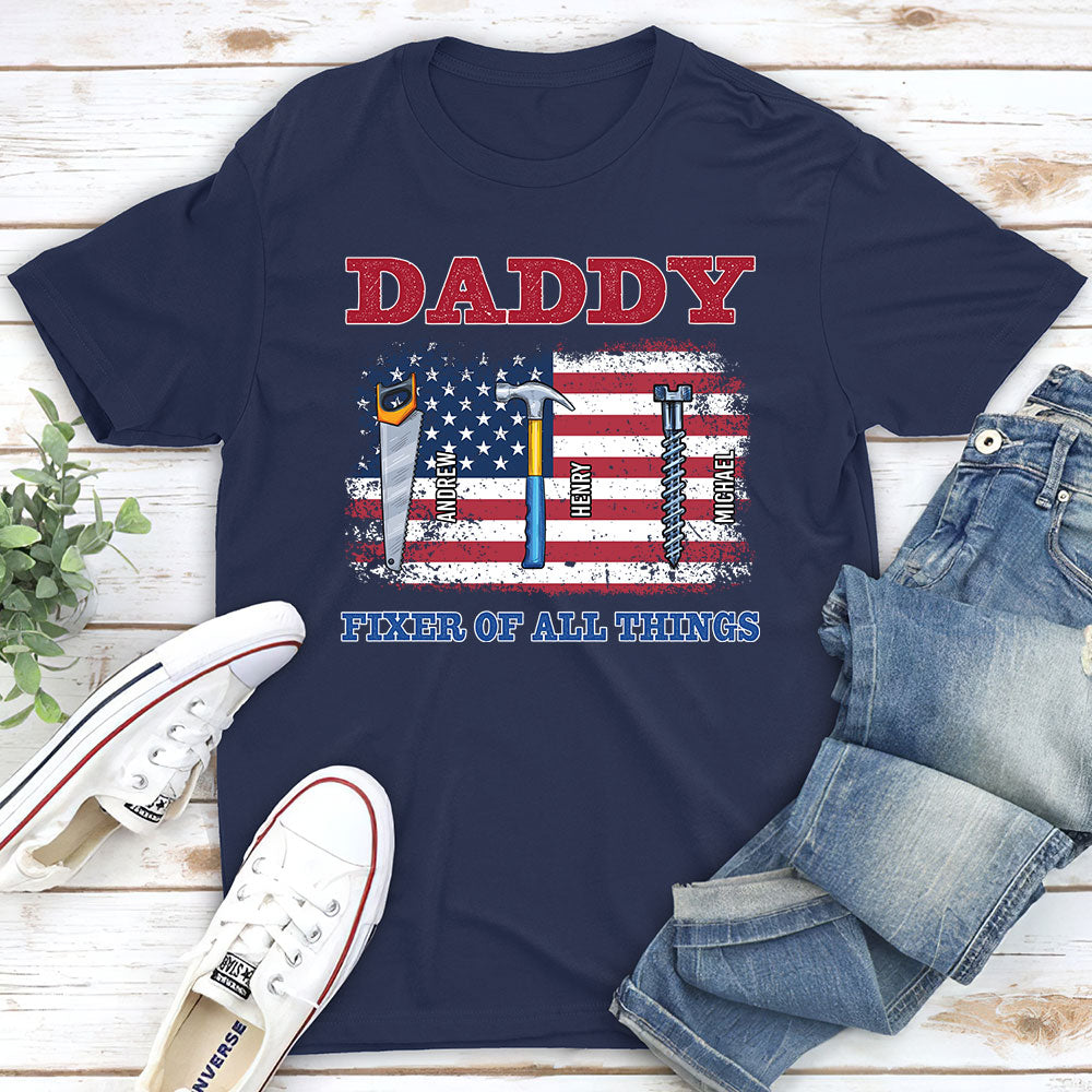 Handy Dad Hero At Home - Personalized Custom Shirt