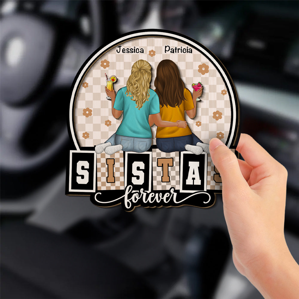 Forever Be My Sister Bestie - Personalized Custom Car Visor Clip
