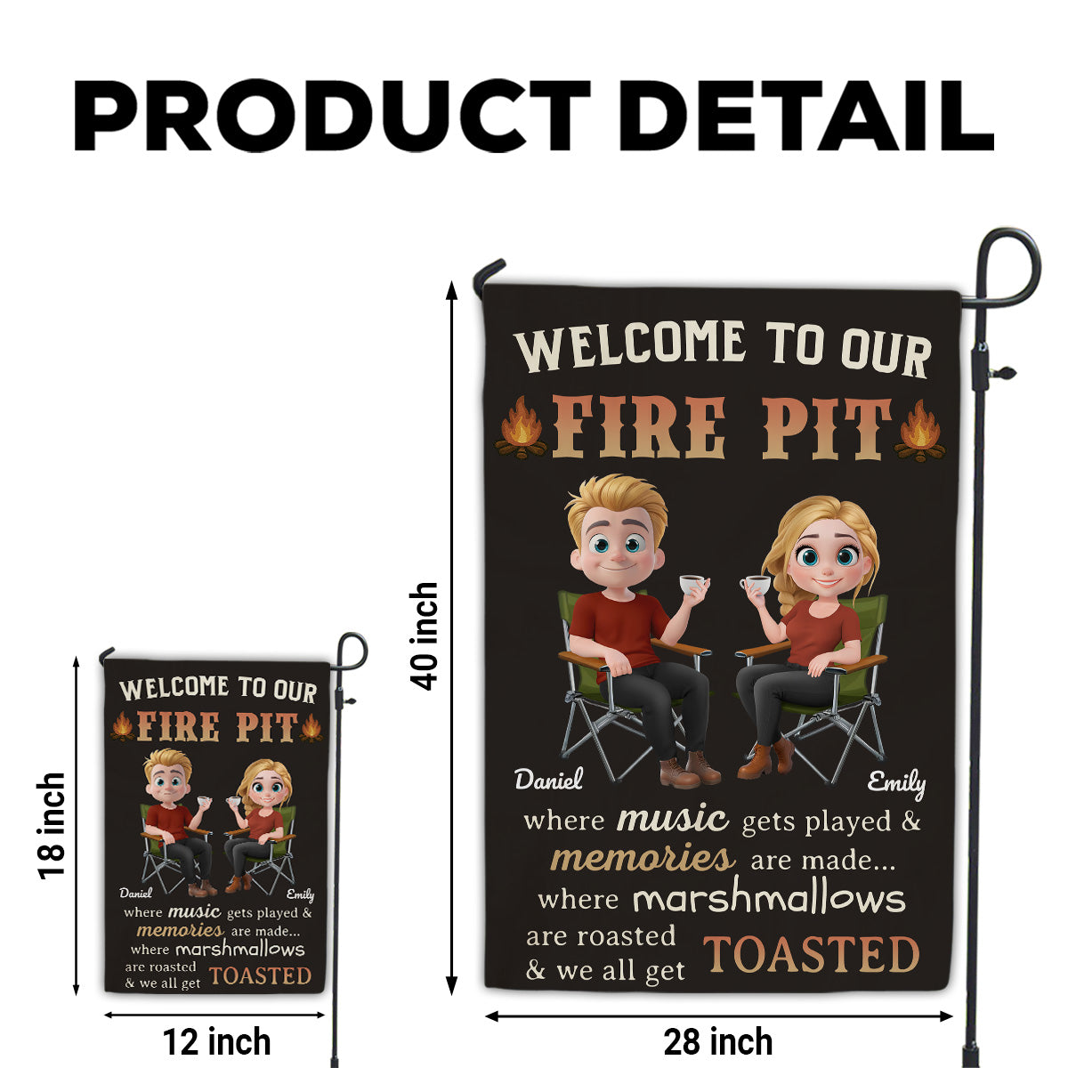 Where Marshmallows Meet Good Times - Personalized Custom Flag