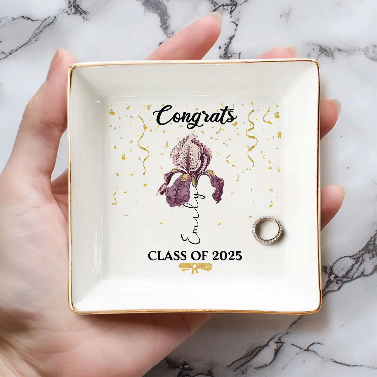 You Did It - Personalized Custom Jewelry Dish