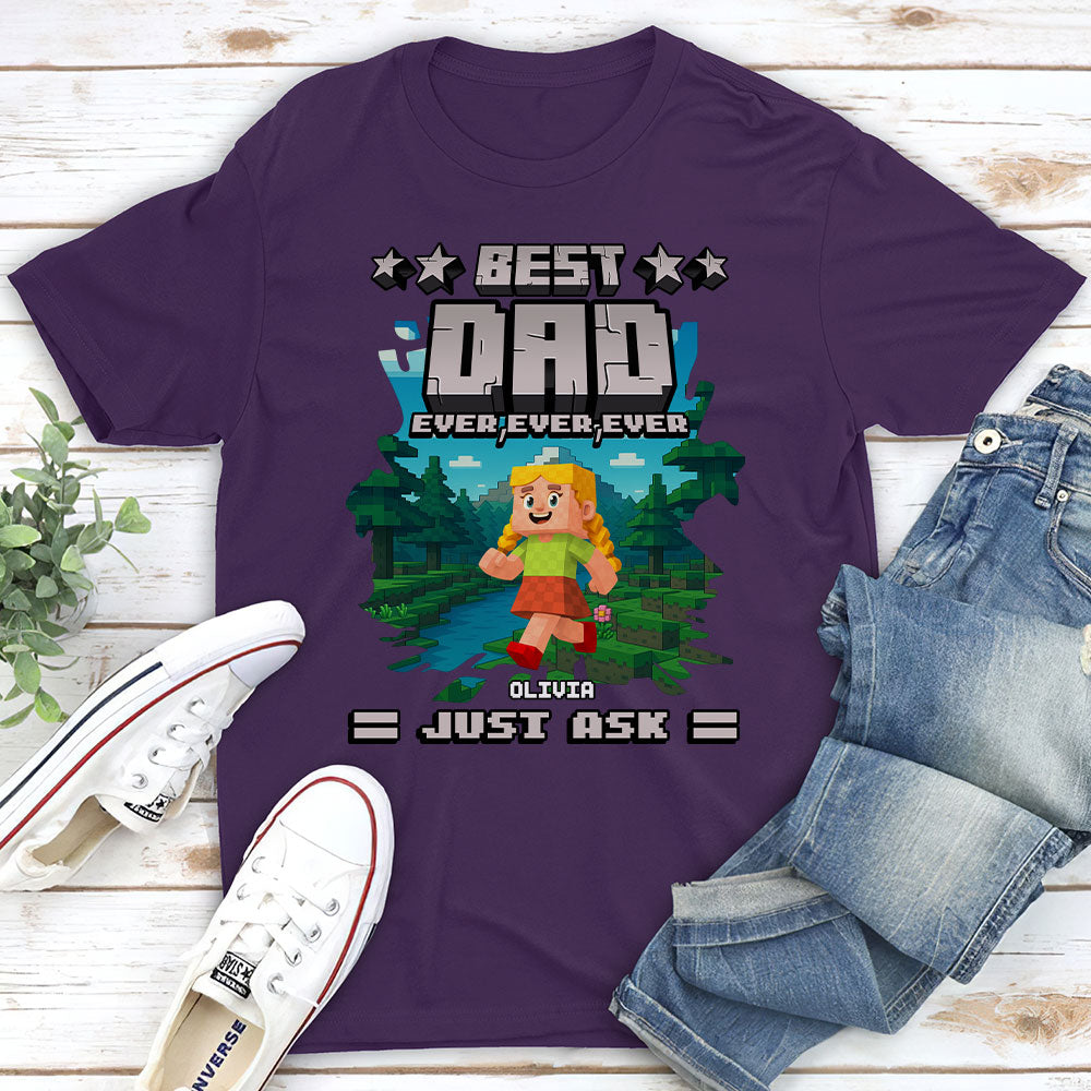 Best Papa Ever Ever - Personalized Custom Shirt