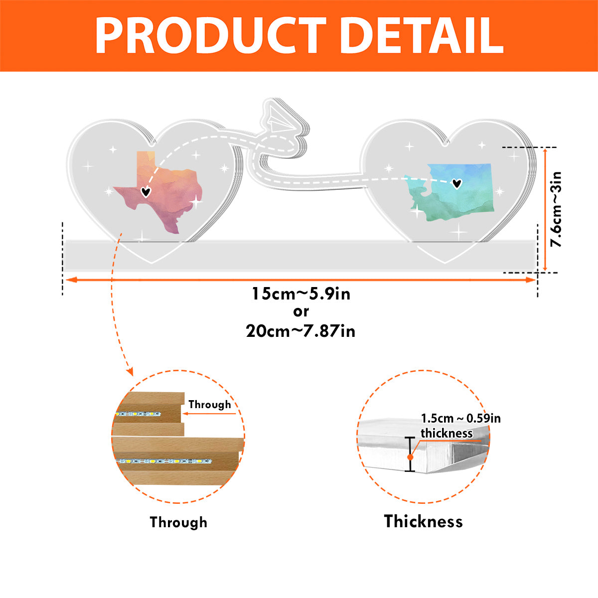 True Friendship Is A Precious Gift - Personalized Custom Acrylic Letters 3D LED Night Light