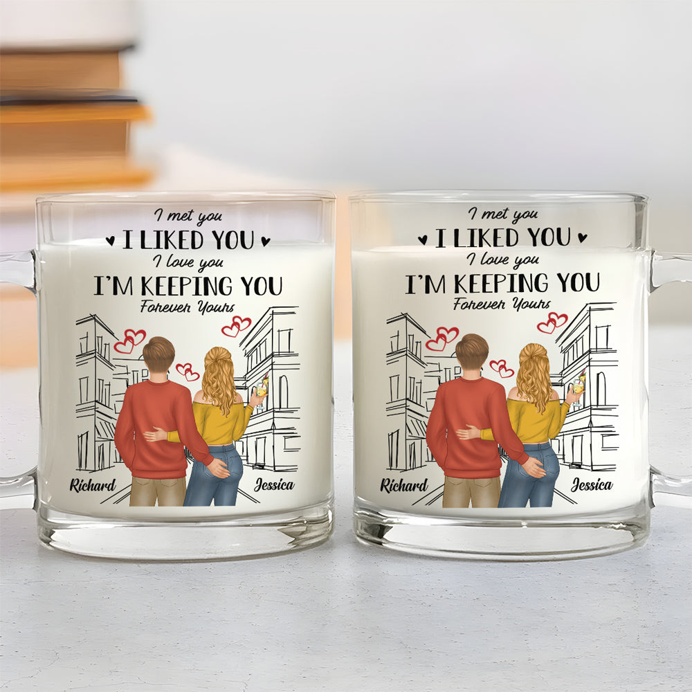 Forever Love You - Personalized Custom Glass Mug