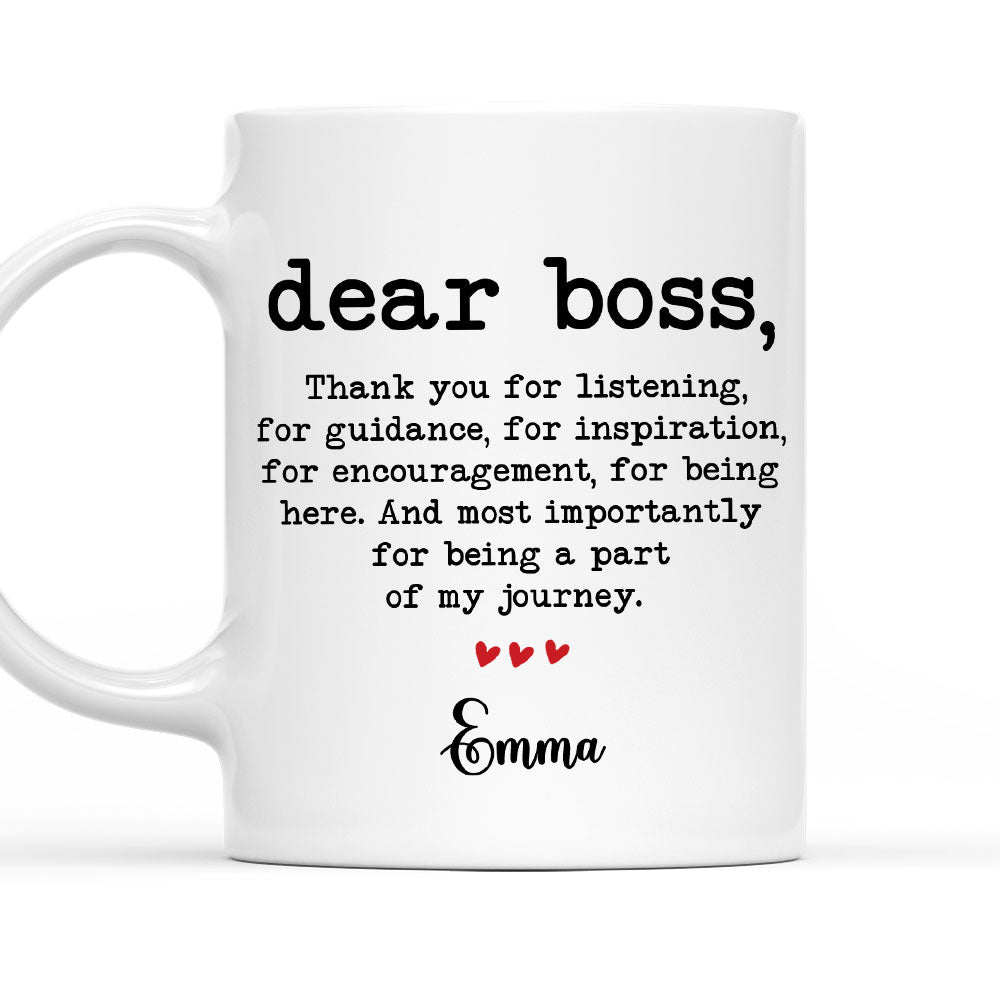 Thank You Boss - Personalized Custom Mug