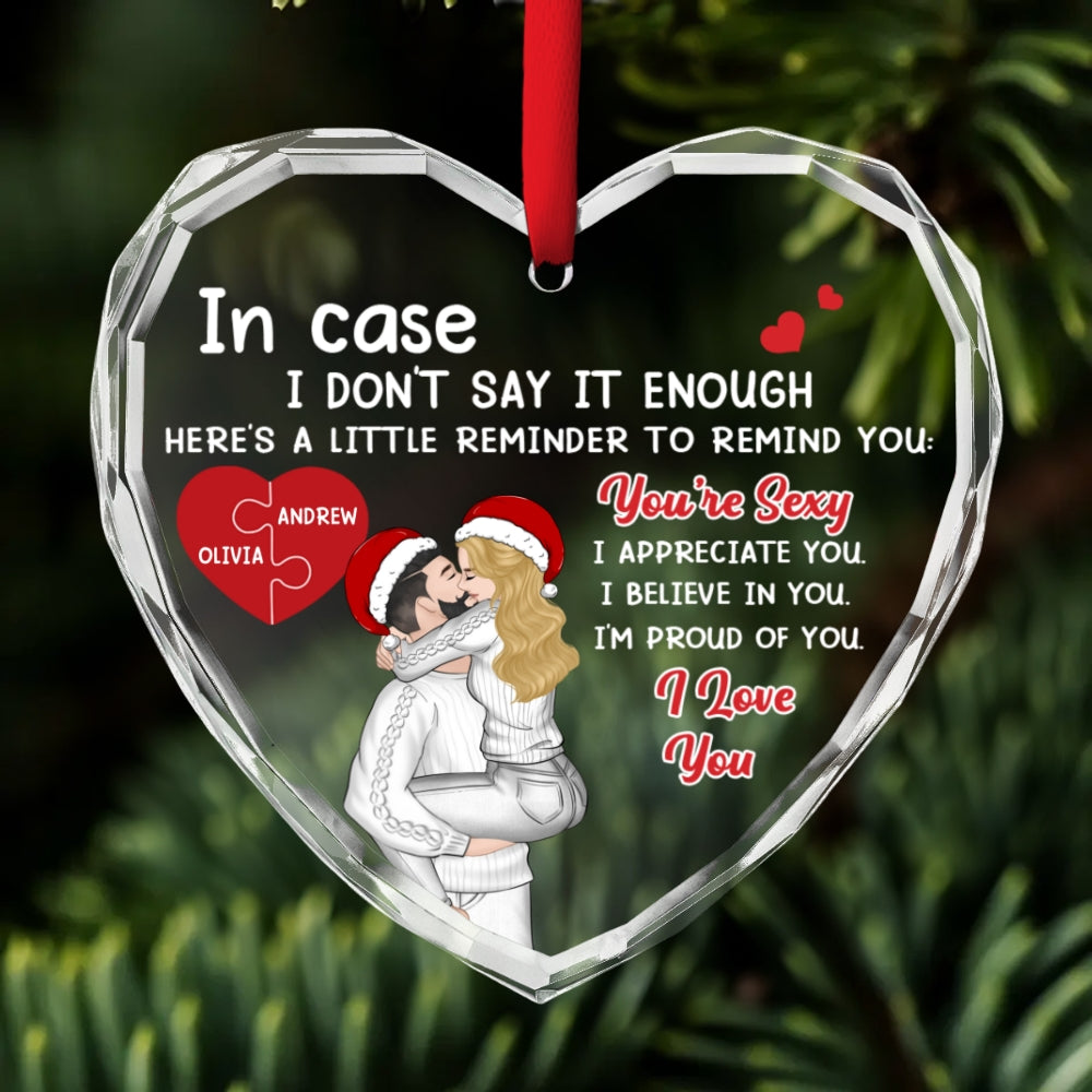 Proud Of You Love - Personalized Custom Glass Ornament