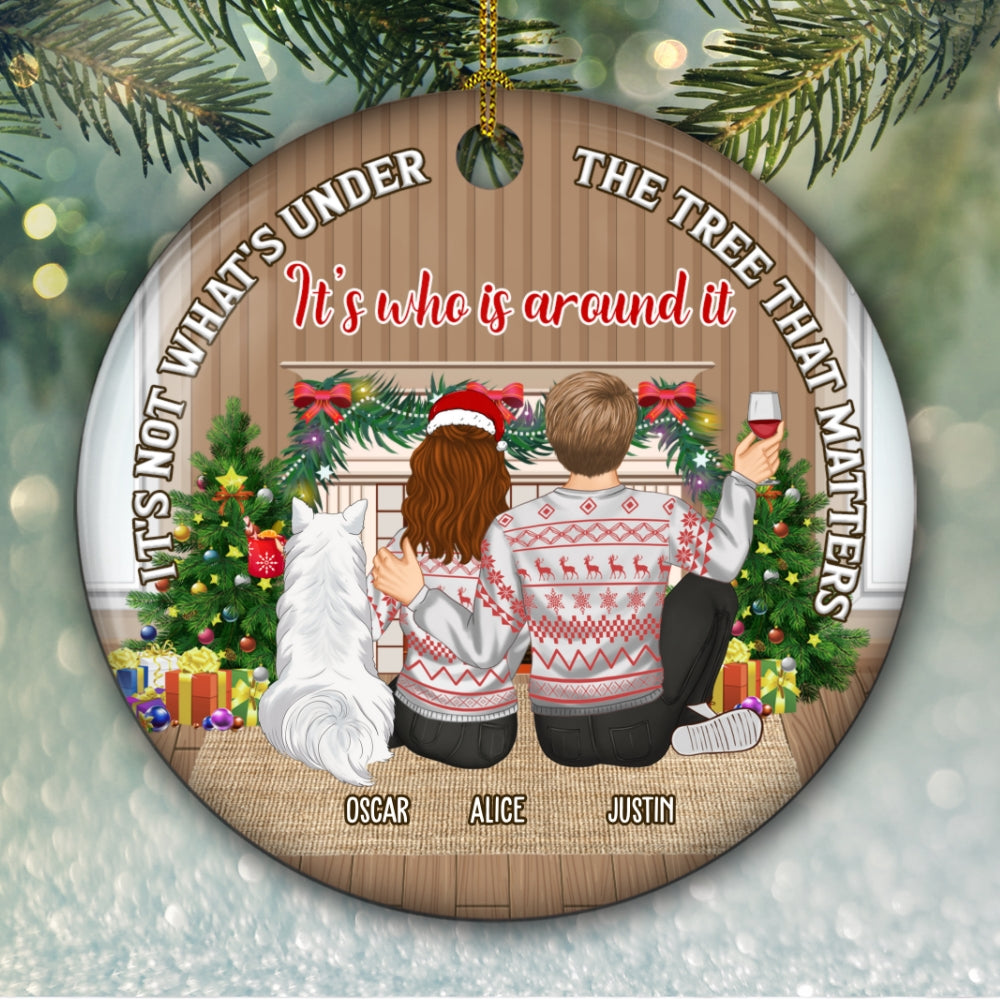 What Is Under The Tree Matter - Personalized Custom Ceramic Ornament