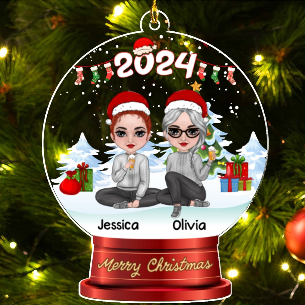 Merry Christmas My Besties - Personalized Custom Acrylic Ornament