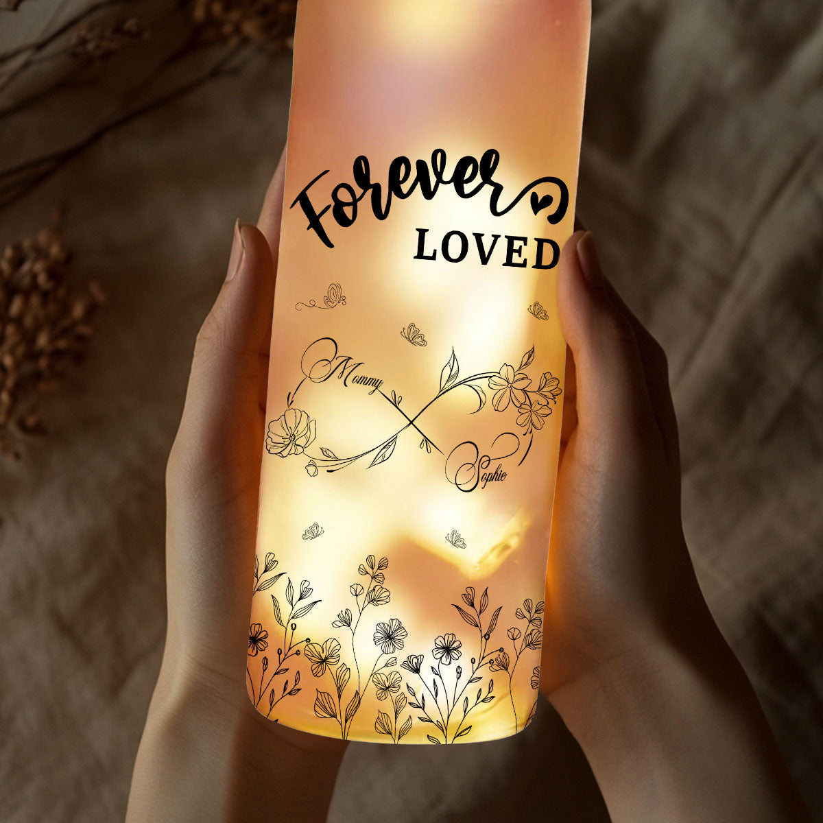 I Love And Appreciate You Always Mom - Personalized Custom Bottle Lamp