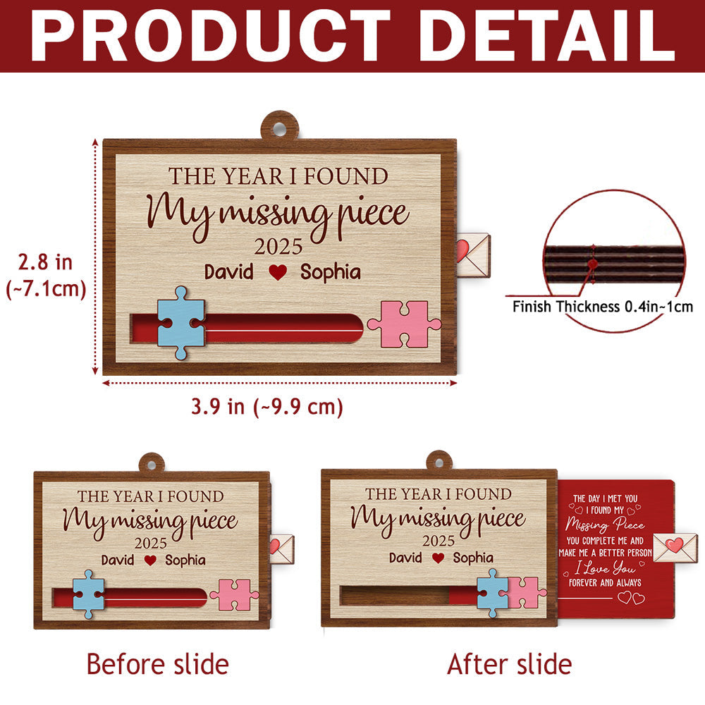 I Love You Forever And Always - Personalized Custom Slide Ornament