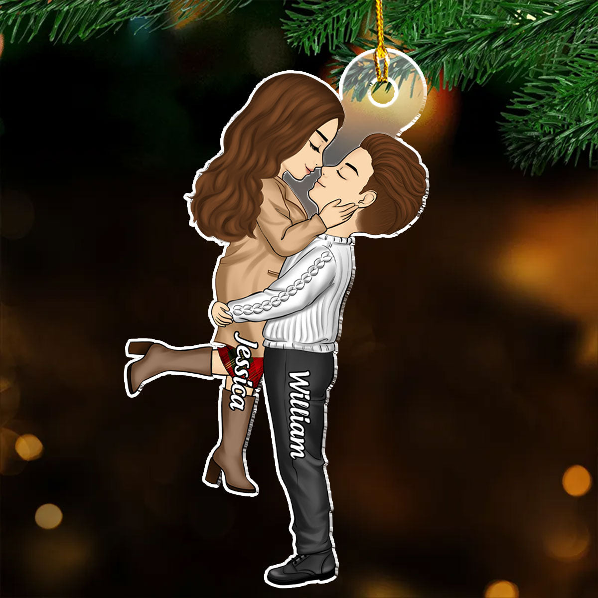 I Love You - Personalized Custom Acrylic Ornament