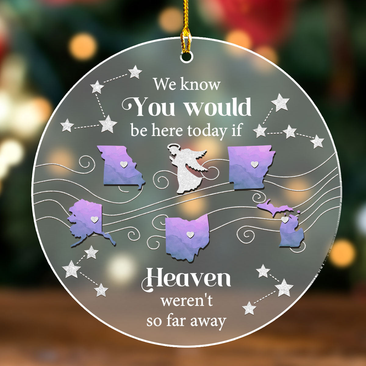 Heaven - Personalized Custom Frosted Acrylic Ornament