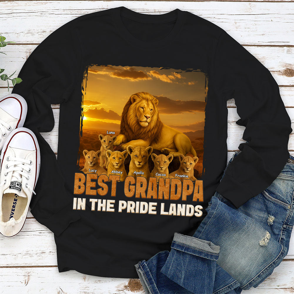Best Dad In The Pride Lands - Personalized Custom Shirt
