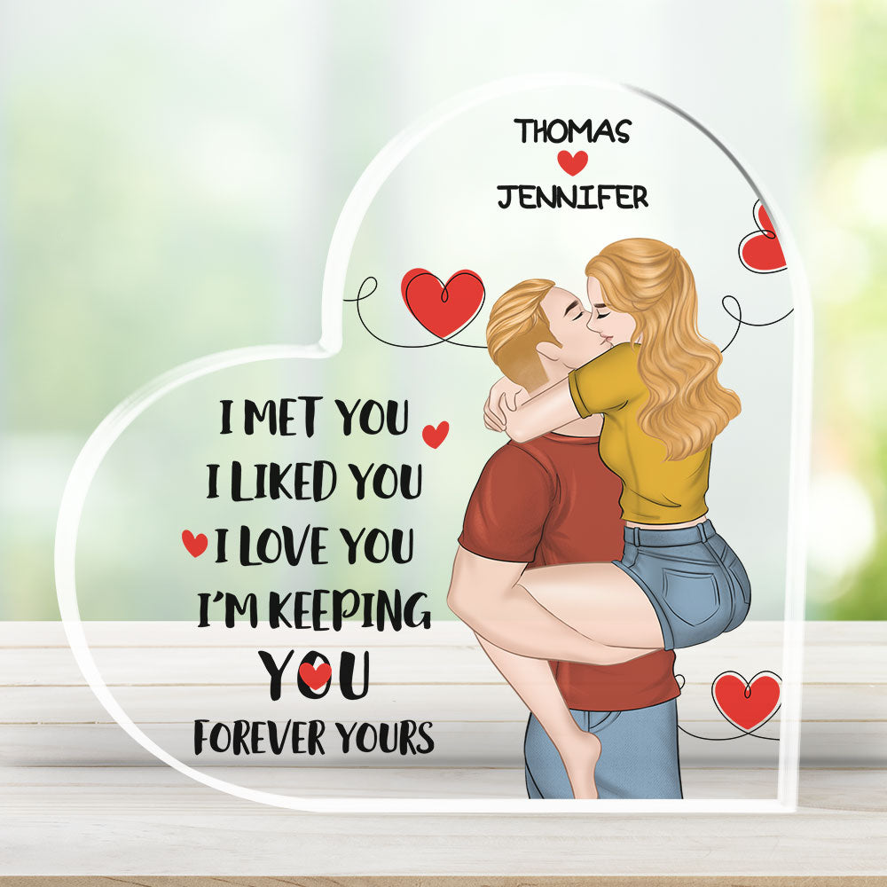I Met You I Love You - Personalized Custom Acrylic Plaque