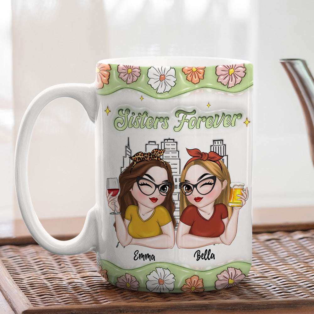 Best Friend Forever - Personalized Custom 3D Inflated Effect Mug