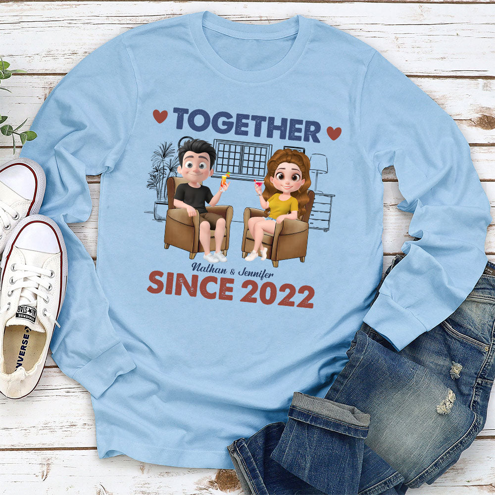 Together Since Husband Wife - Personalized Custom Shirt