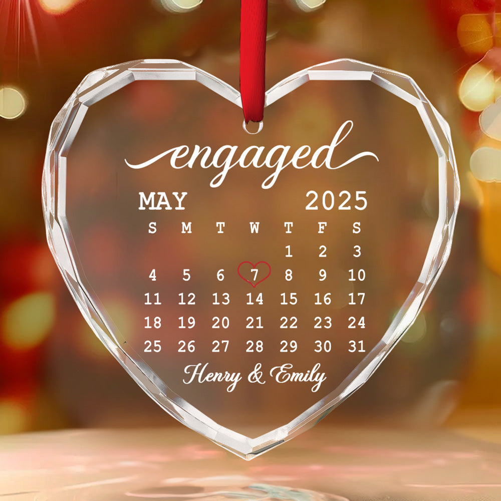 From This Day Forward Always - Personalized Custom Glass Ornament