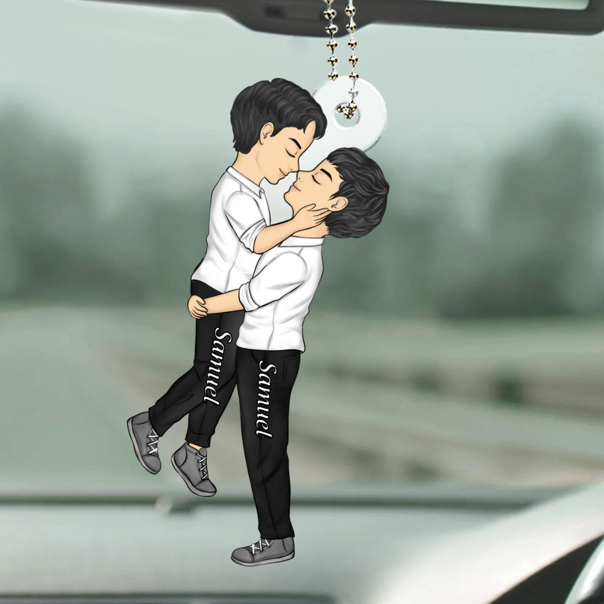 Love is Love  - Personalized Custom Car Ornament