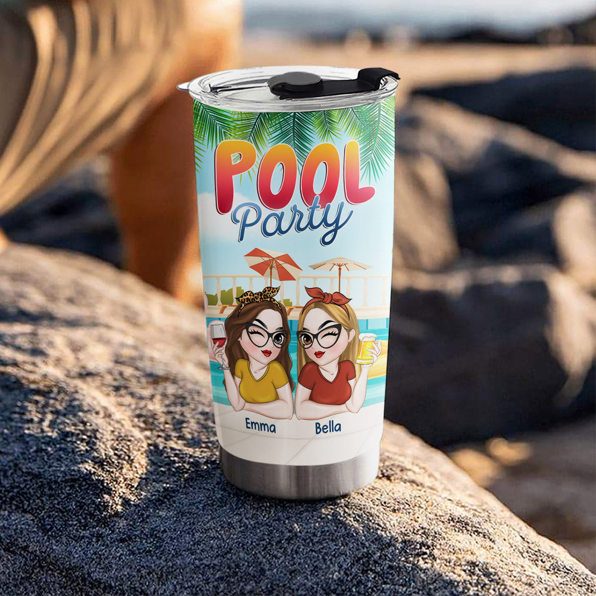 Pool Party - Personalized Custom Tumbler