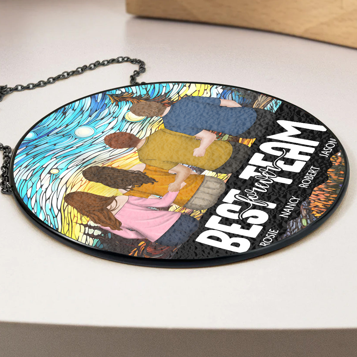 My Team - Personalized Custom Window Hanging Suncatcher