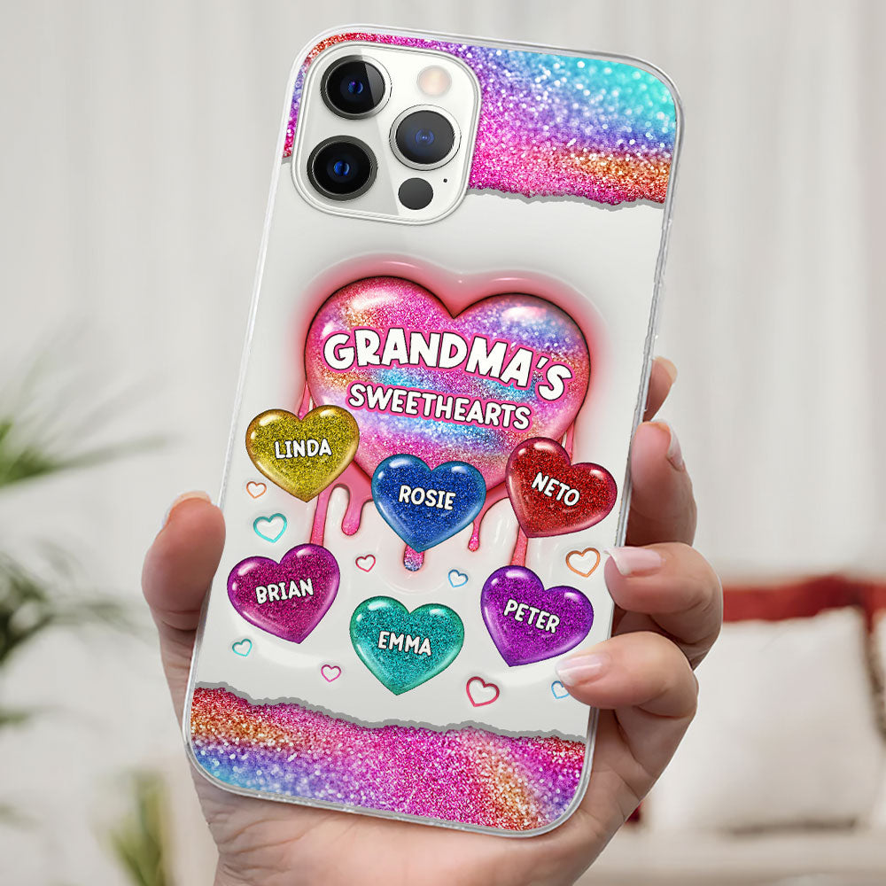 Grandma Love - Personalized Custom 3D Inflated Effect Phone Case