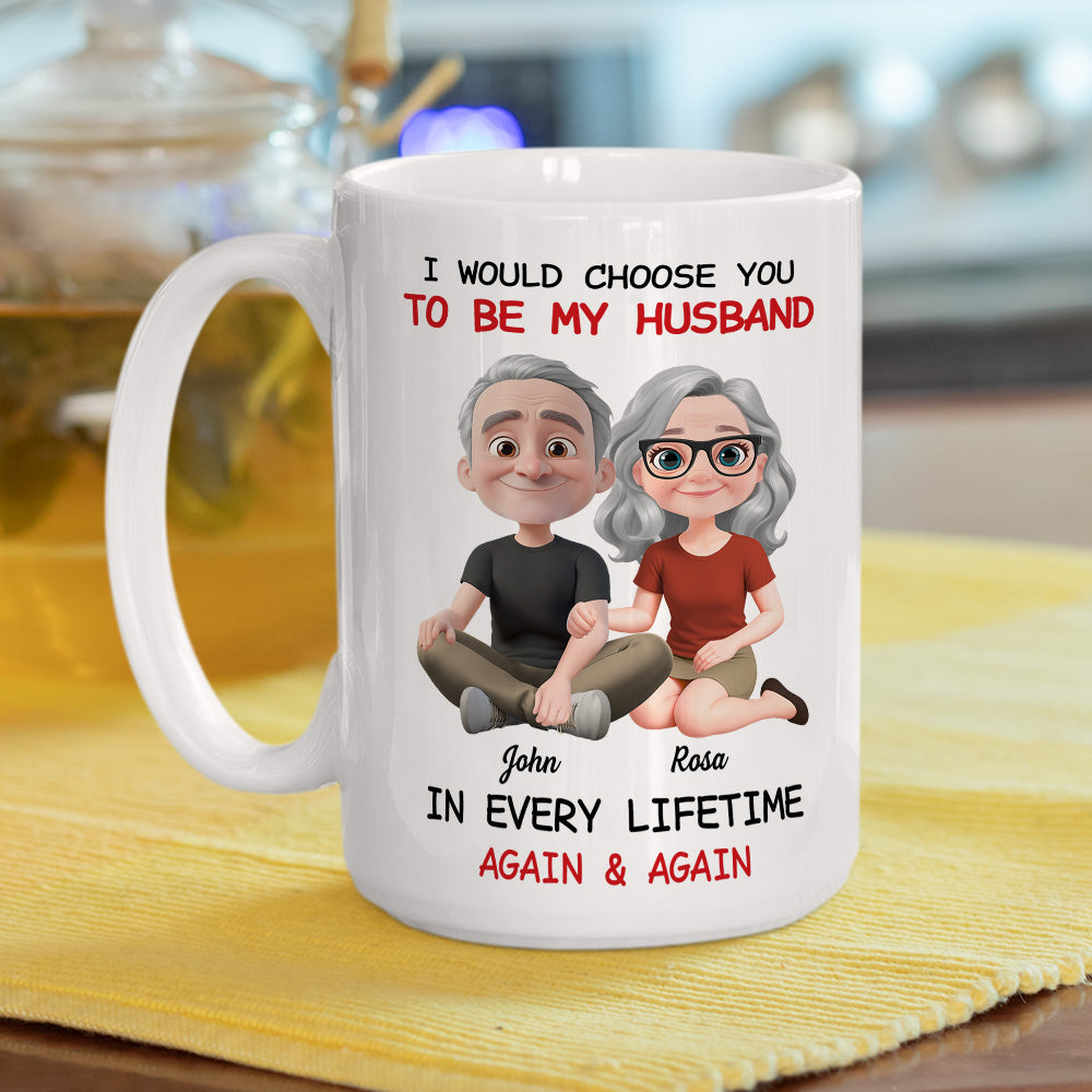 Always Choose You My Husband - Personalized Custom Coffee Mug