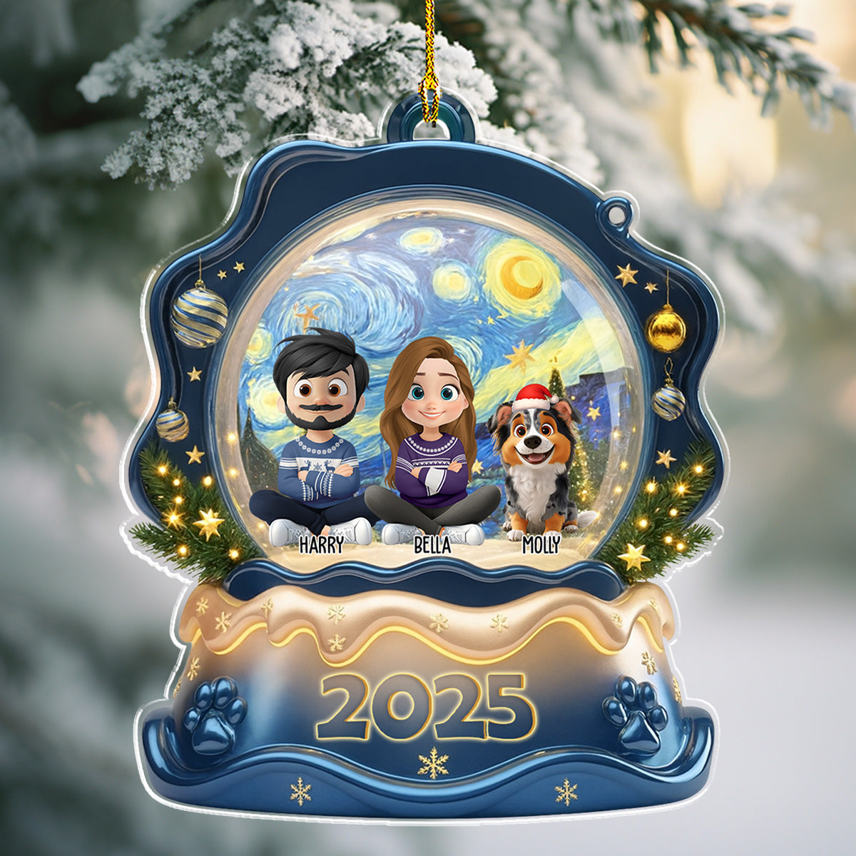 The Forever Together Family - Personalized Custom Acrylic Ornament
