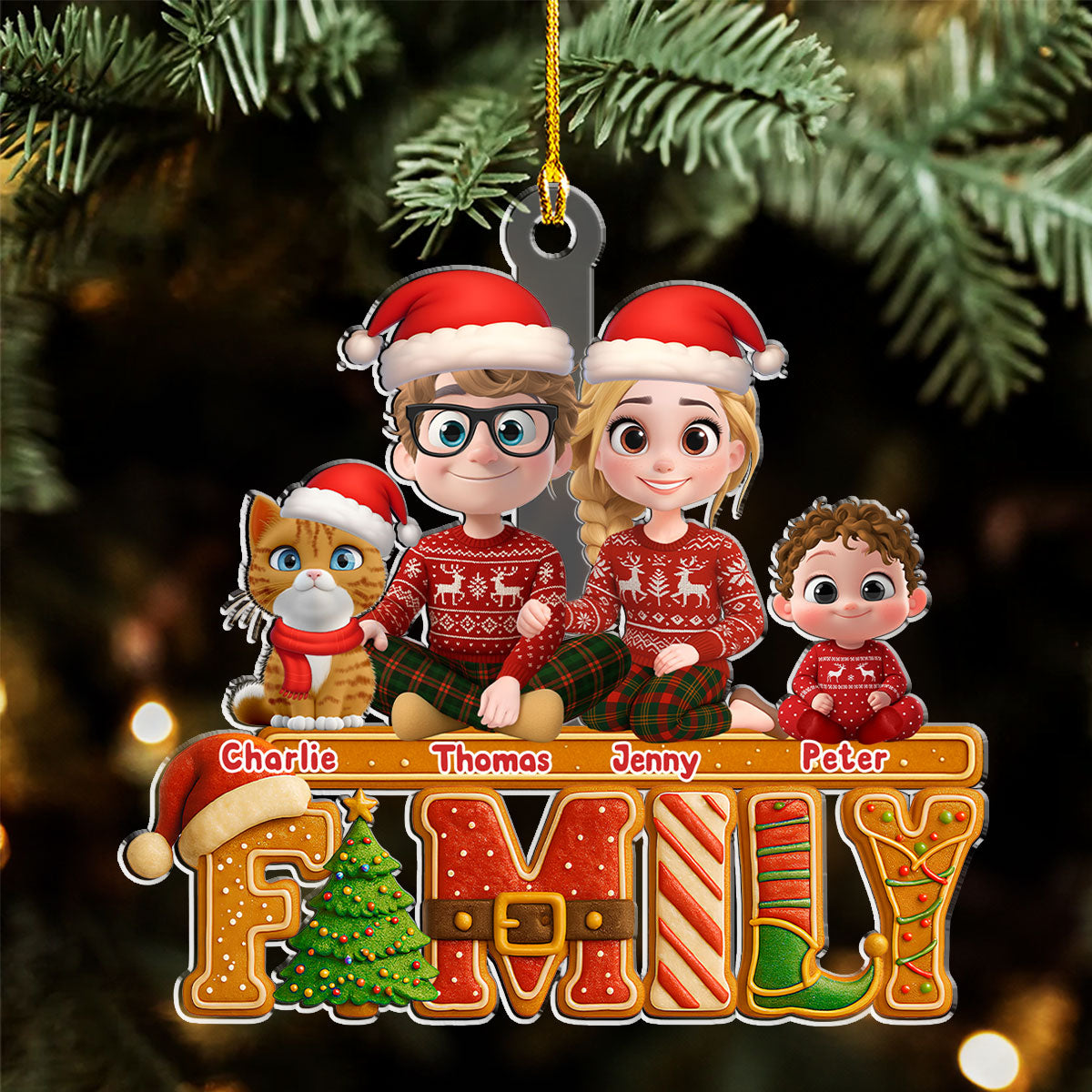 Our Christmas Story - Personalized Custom Acrylic Ornament