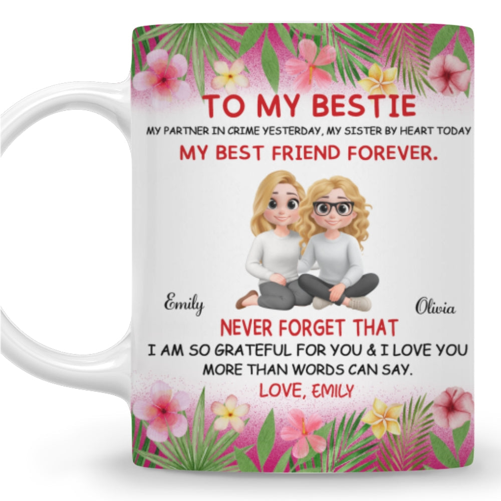 My Partner In Crime Yesterday - Personalized Custom Coffee Mug