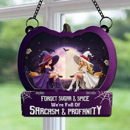 Witch Bestie Forever - Personalized Custom Suncatcher