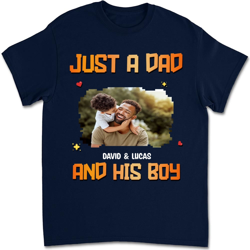 Just A Dad Photo - Personalized Custom Shirt
