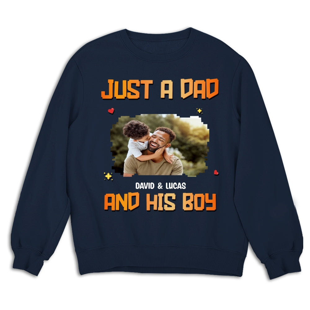 Just A Dad Photo - Personalized Custom Shirt
