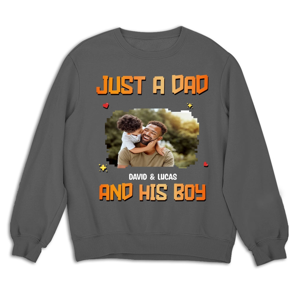 Just A Dad Photo - Personalized Custom Shirt