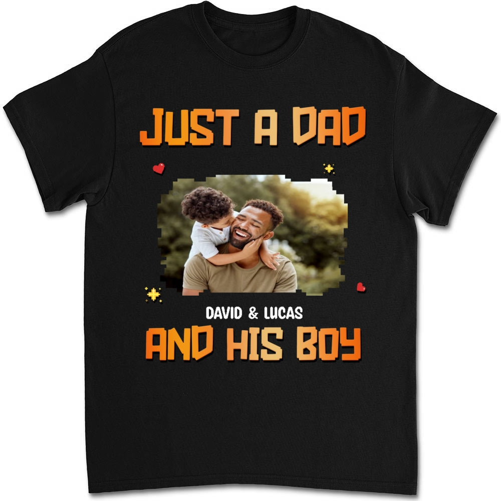 Just A Dad Photo - Personalized Custom Shirt