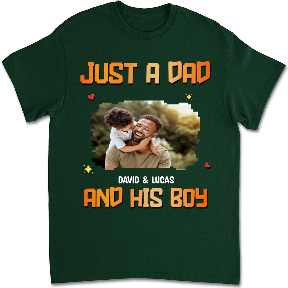 Just A Dad Photo - Personalized Custom Shirt