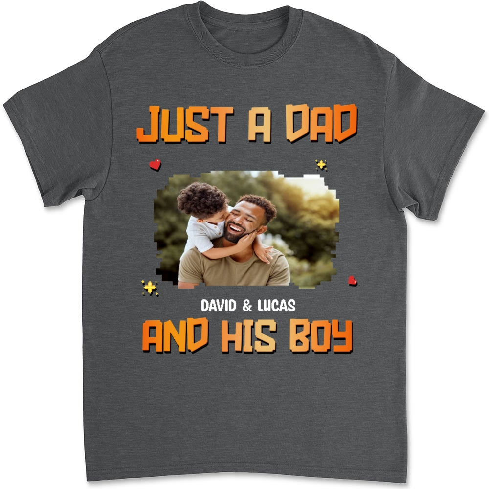 Just A Dad Photo - Personalized Custom Shirt