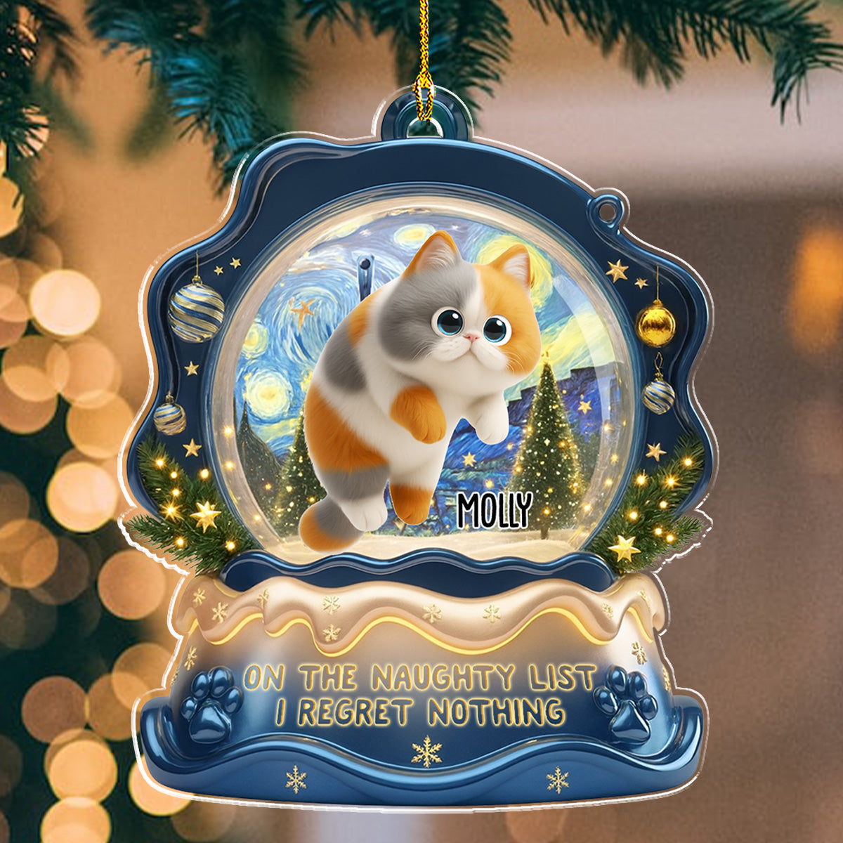 Cat Edition - Personalized Custom Acrylic Ornament 