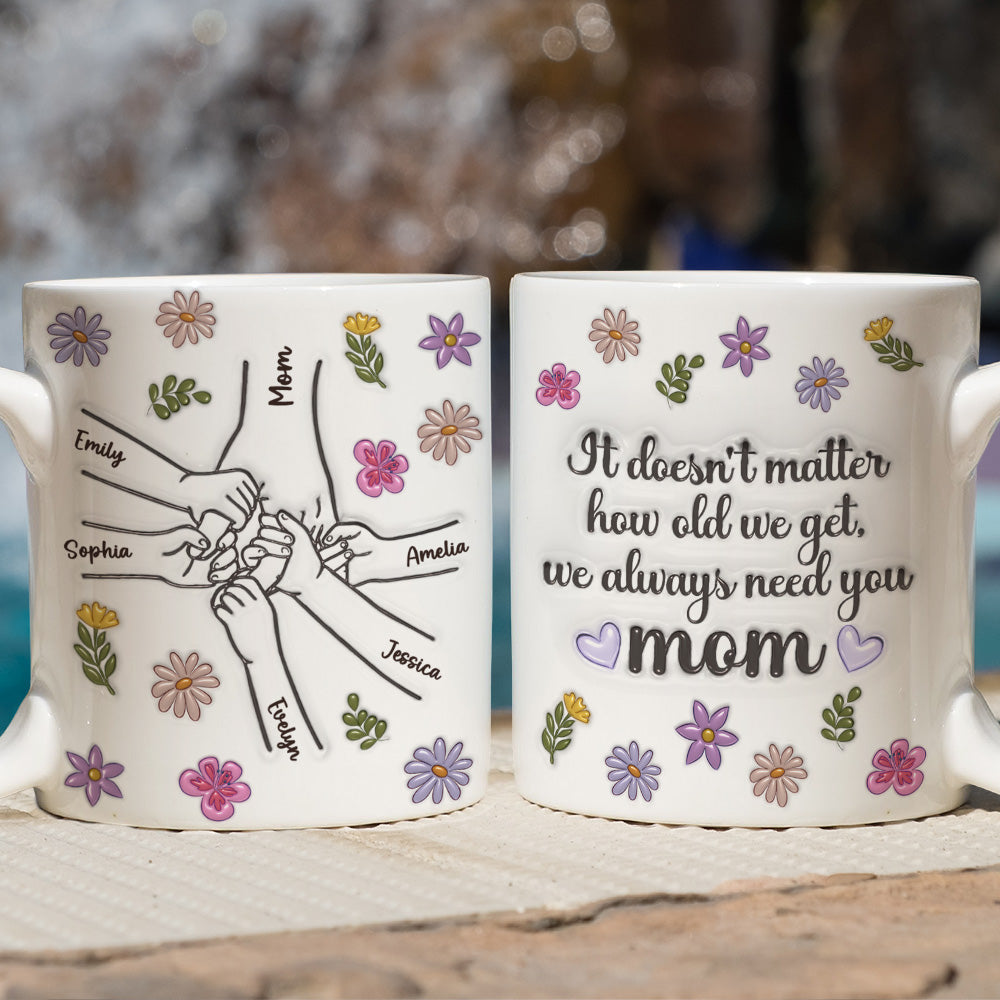 We Always Need You - Personalized Custom 3D Inflated Effect Mug