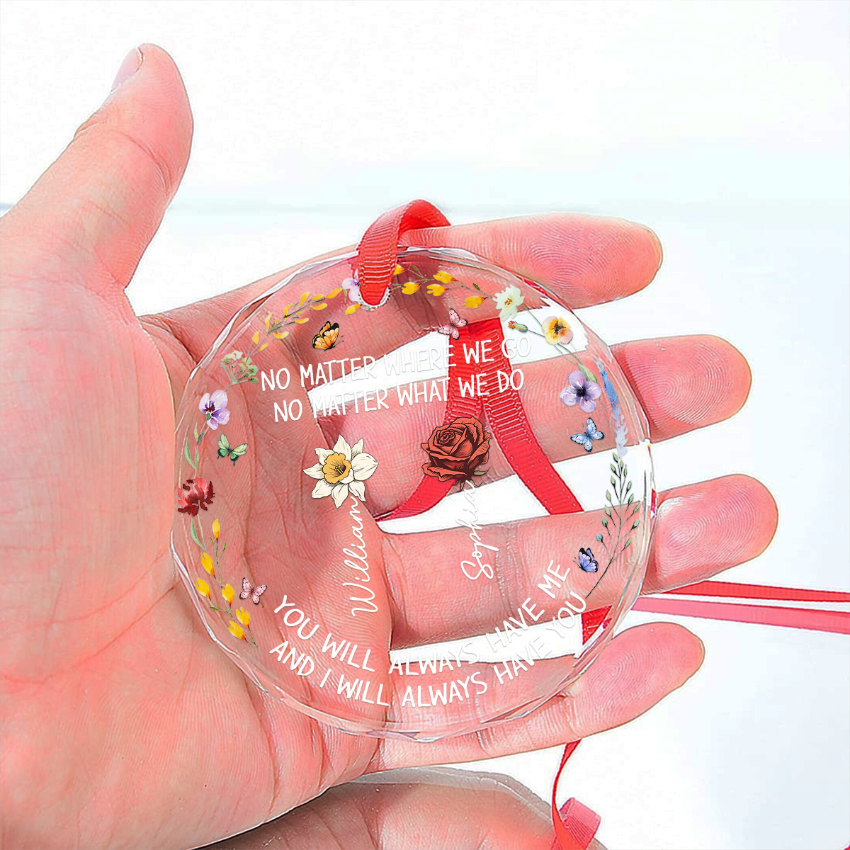 No Matter - Personalized Custom Glass Ornament