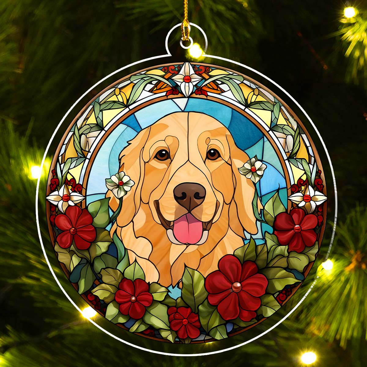 Lovely Dog - Personalized Custom Acrylic Ornament