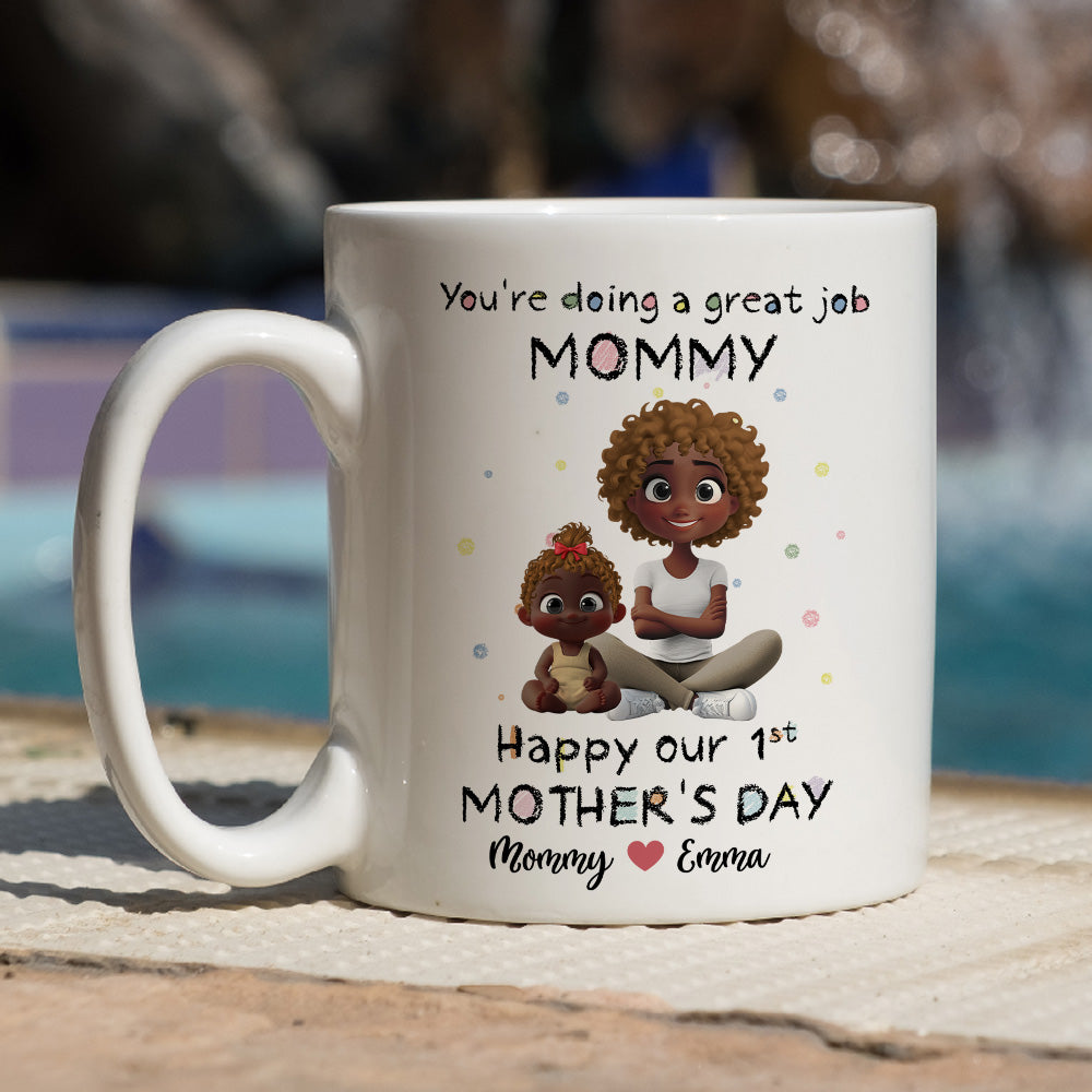 Mommy And Kid - Personalized Custom Coffee Mug