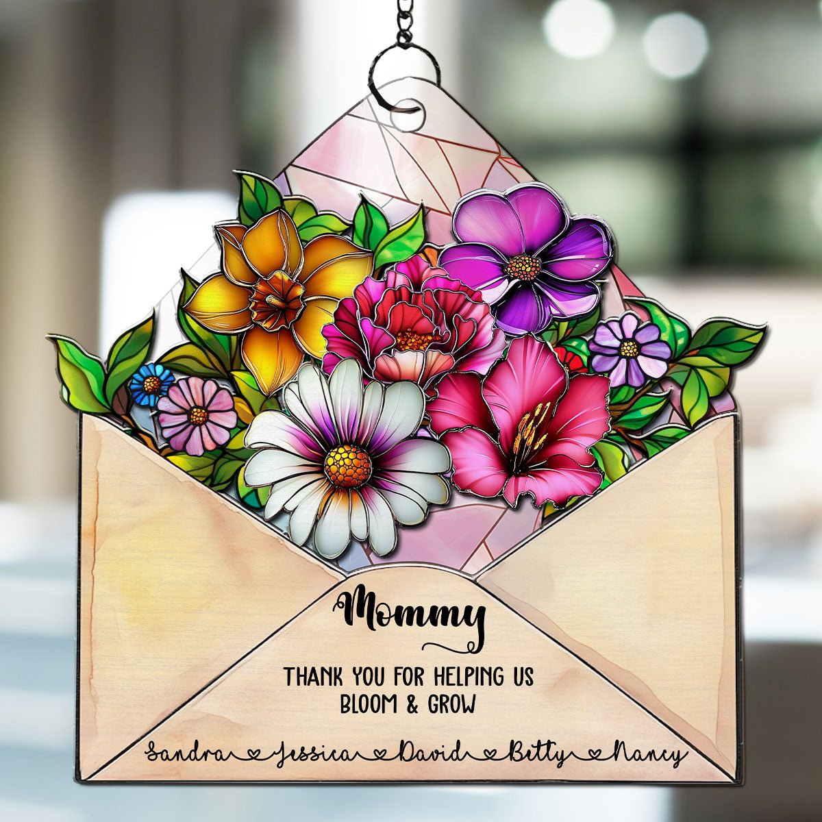 Envelope For Best Mom - Personalized Custom Suncatcher
