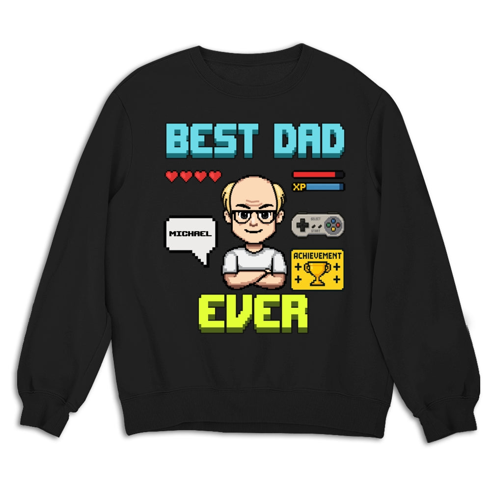 Gamer Dad Level Up - Personalized Custom Shirt