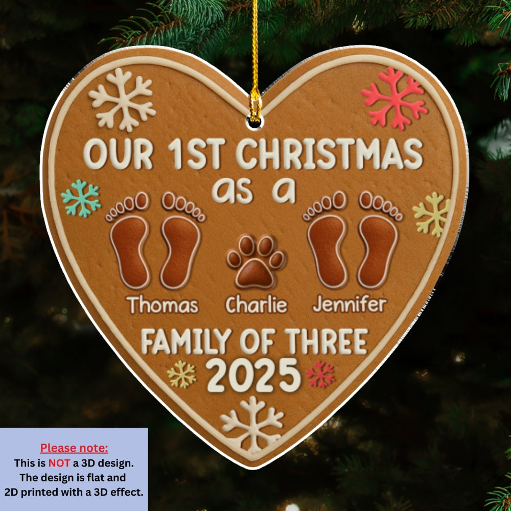 First Year Of Our Family - Personalized Custom Acrylic Ornament