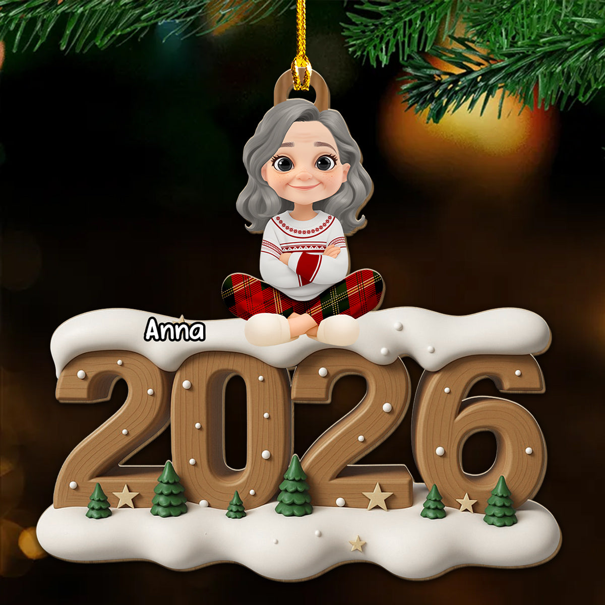 From Next Year Onwards - Personalized Custom 3D Effect Wood Ornament